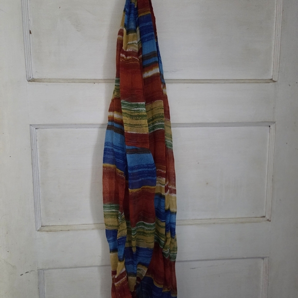 Multicolor Striped Scarf - Picture 2 of 2